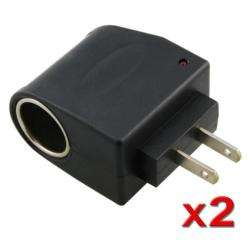 AC to DC Car Charger Socket Adapter (Pack of 2)  