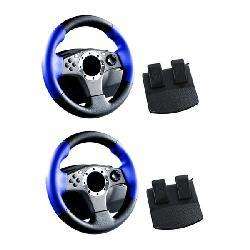 in 1 Racing Wheel for Playstation 2   2 Pack  