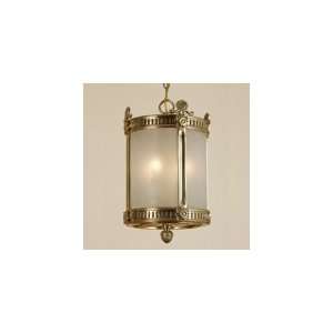   Light Hanging Foyer Lantern With Frosted Bent Glass by JVI Designs 951