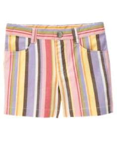 NWT Gymboree Glamour Safari Stripe Shorts Twins Size 5  