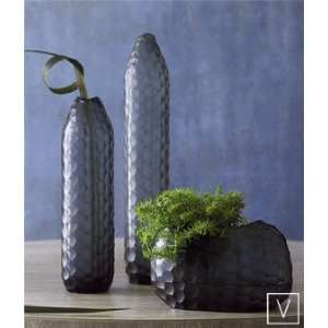  Roost Indigo Chisel Glass Vases Patio, Lawn & Garden