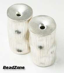 25mm Sterling Silver Bead Round Tube, 11  