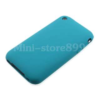 2x SILICONE SILICON COVER CASE FR APPLE IPHONE 3G 3GS h  