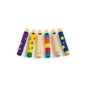  Wooden Slide Whistle   Set of 6 Musical Instruments