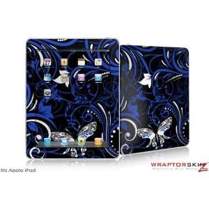  iPad Skin   Twisted Garden Blue and White by WraptorSkinz 