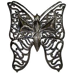 Metal Butterfly Oil Drum Art (Haiti)  