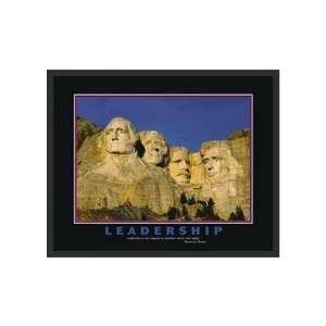  Mount Rushmore Motivational Framed Leadership Print   22 