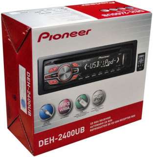 NEW PIONEER 2012 DEH 2400UB CAR STEREO IN DASH CD PLAYER W RADIO 