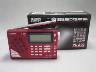 TECSUN PL 210 PLL Digital World Band Radio PL210（Red）  