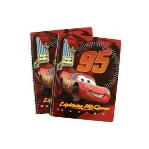  Disney Pixar CARS Notebooks   2 pcs set Lightning McQueen 