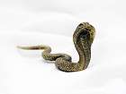Vintage brass snake cobra charm figurine statue zodiac  