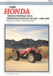 Honda Trx300/Fourtrax 300 & Trx300Fw/Fourtrax 300 4X4 1988 2000 
