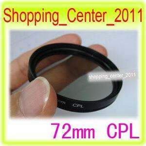 72mm CPL Circular Polarizing Filter Sigma Tamron Canon  