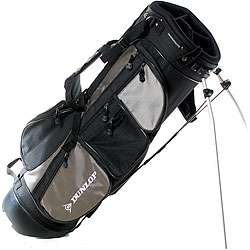 Dunlop Black/ Silver Dual strap Stand Golf Bag  