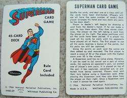 Vintage SUPERMAN CARD GAME WHITMAN PUBLISHING CO. 1966 HARD PLASTIC 