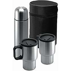 FineLife BPA free 4 piece Flask and Mug Set  