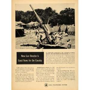 1951 Ad Bell Telephone Laboratories Gun Aircraft AT&T   Original Print 