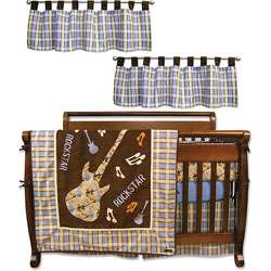Trend Lab Rockstar 6 piece Crib Bedding Set  