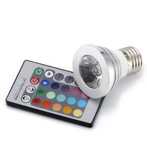 HDE Remote Controlled 16 Color LED Spotlight Bulb 
