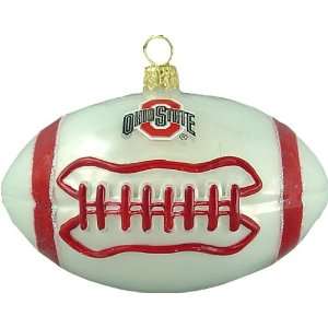  Ohio State Buckeyes Football Blown Glass Ornament Sports 