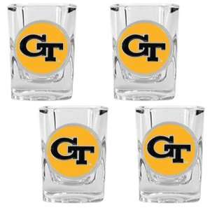  Georgia Tech Yellowjackets NCAA 4pc Shot Glass Set 