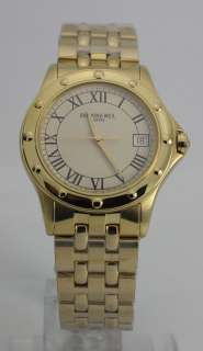   WEIL TANGO COLLECTION 18K GOLD TONE WATCH BOX PAPERS 37.25MM NR  