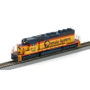  HO RTR SD40 Chessie/B&O #7591 ATH93545 Toys & Games