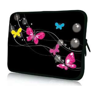Colorful Butterfly On Black and White DOUBLE Sided Print Design Laptop 