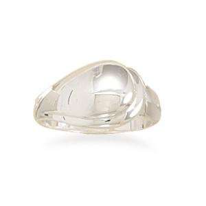  Polished Bubble Design Sterling Silver Ring, 8 Jewelry