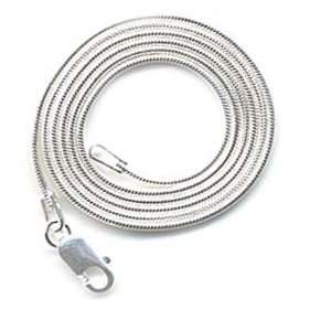 Sterling Silver Snake Chain Bracelet 7 inch long 1 mm thickness 