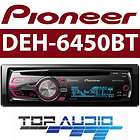 2012 Pioneer DEH 6450BT Bluetooth CD  USB Car Audio Stereo Player