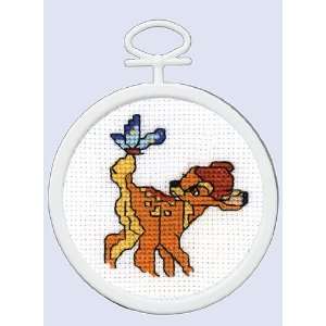  Janlynn Disney Bambi Mini Cross Stitch Kit Arts, Crafts 