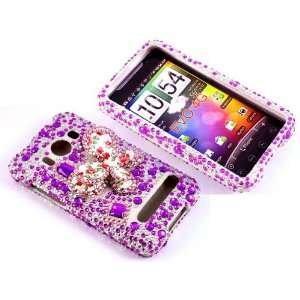   for Sprint HTC EVO 4G (EVO 3D Soft Butterfly Purple) 