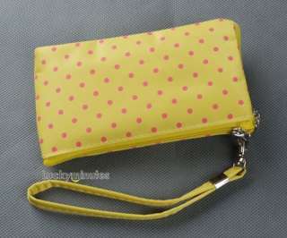   Dots Bow Heart Lady Girl Mobile Cell Phone Bag Case Pouches  
