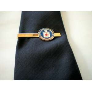   CIA Gold Plated Tie Clip Central Intelligence Agency 