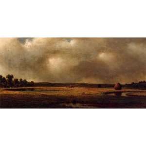   Johnson Heade   24 x 12 inches   Storm over the Marshes Home