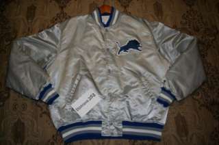 Detroit Lions vintage Starter satin jacket sz XL Extremely Rare 