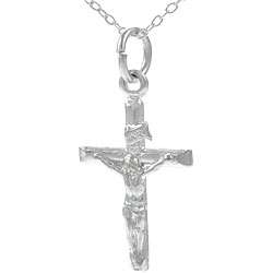 Sterling Silver Crucifix Necklace  