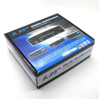CH 528U3 5.25 USB3.0 PC Media Dashboard Front Panel Card Reader HUB 
