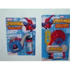  The Amazing Spider Man Bubble pipe and Multi  Wand bubbles 