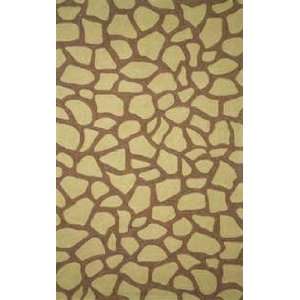   Giraffe Tile Lime 203406 Contemporary 2 x 3 Area Rug