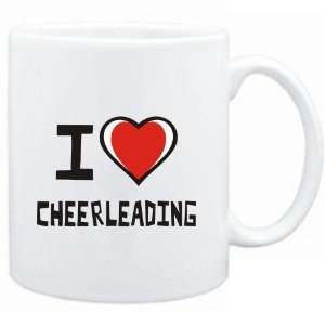  Mug White I love Cheerleading  Sports