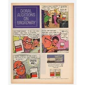 1971 Doral Cigarette Auditions on Broadway Print Ad (20719 