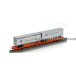    to Roll 85 Flat Car w/Two 40 Trailers   TLCX #360 Toys & Games