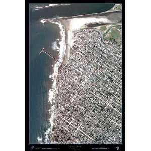  Ocean Beach, California Satellite map/print from space 24 
