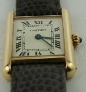 Cartier Tank Louis Solo Solid 18kt Yellow Gold White Dial W1501756 
