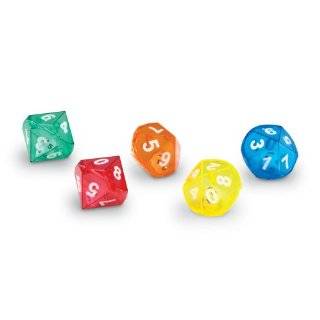   sided dice in dice by learning resources jan 1 2008 buy new $ 36 99
