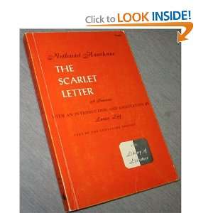  The Scarlet Letter   A Romance Nathaniel; Edited with an 