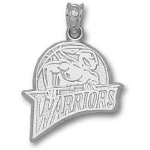  Golden State Warriors Solid Sterling Silver Warrior Logo 5 