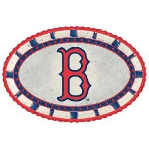 BOSTON RED SOX Hand Crafted & Painted with Team Logo Ceramic Oval 